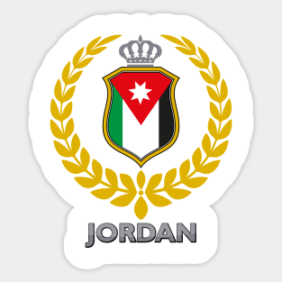 Jordan Flag Sticker